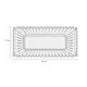 Bandeja De Vidro Adely Decor 38 x 17,5 x 3,5cm